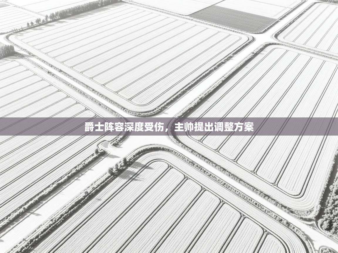 爵士阵容深度受伤，主帅提出调整方案